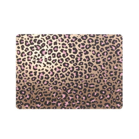 10x Placemats bronze leopard print 30 x 45 cm