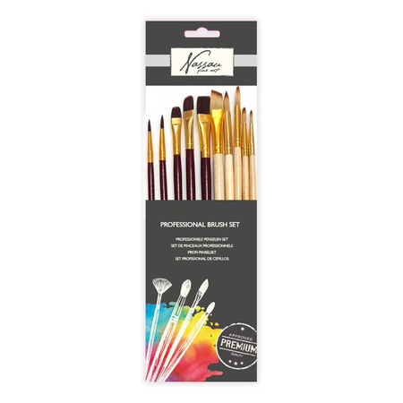 10x Professional paint brushes