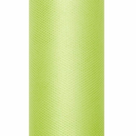 10x rolls of light green tulle 0,15 x 9 meter