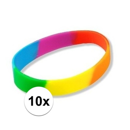 10x Rainbow braces