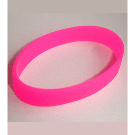 10x Siliconen armbandjes roze
