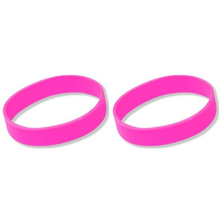 10x Siliconen armbandjes roze