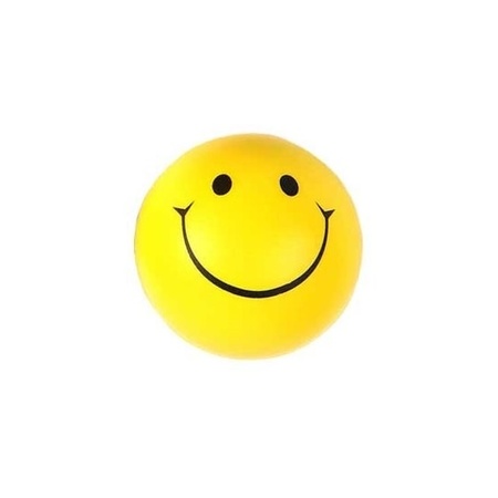 10x Smiley stress ball 6 cm