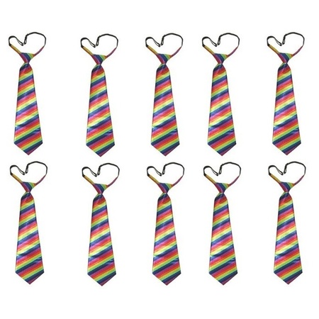 10x Rainbow tie