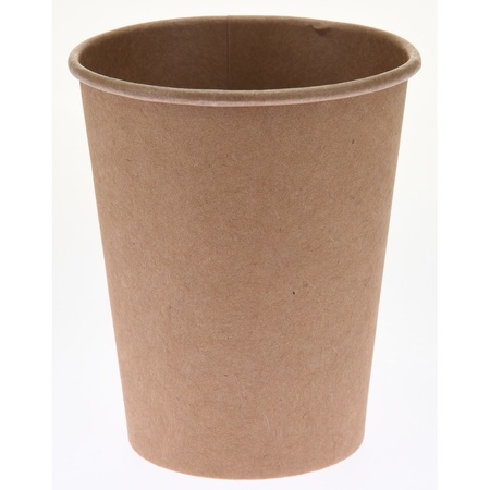 10x stuks duurzame gerecyclede papieren koffiebeker/drinkbeker 250 ml