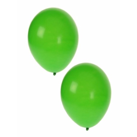 30x ballonnen groen wit rood