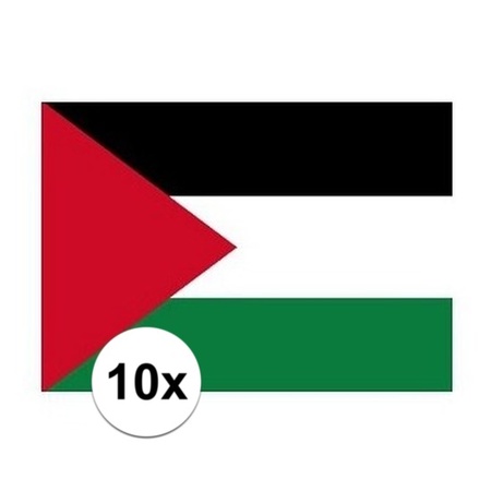 10x stuks Palestina stickers