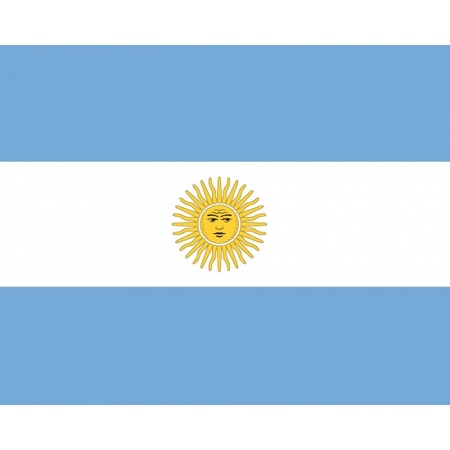 10x stuks Vlag Argentinie stickers
