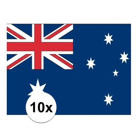 10x Flag Australia stickers