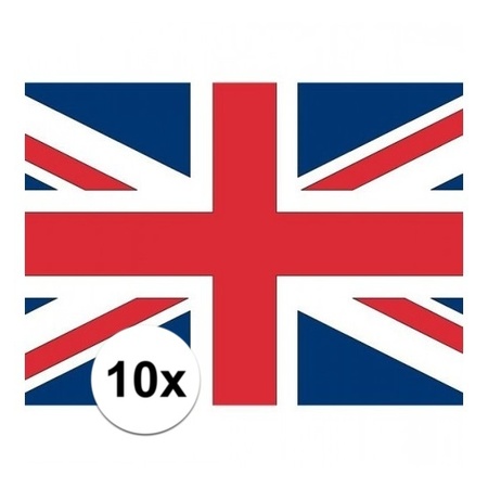 10x Flag England stickers