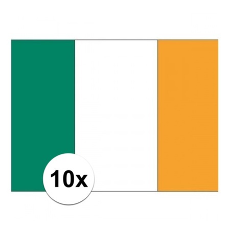 10x Flag Ireland stickers