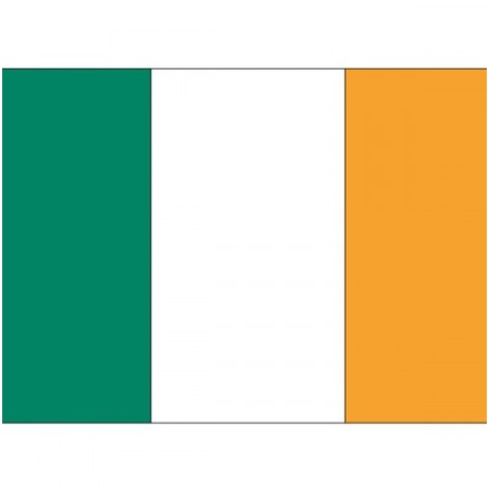 10x stuks Vlag Ierland stickers