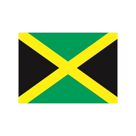 10x stuks Vlag Jamaica stickers