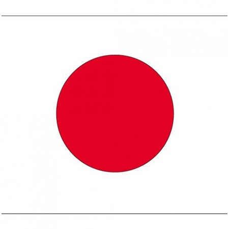 10x stuks Vlag Japan stickers