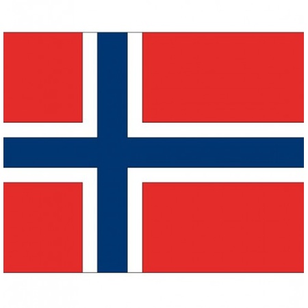 10x stuks Vlag Noorwegen stickers