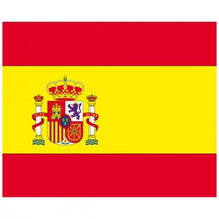 10x stuks Vlag Spanje stickers