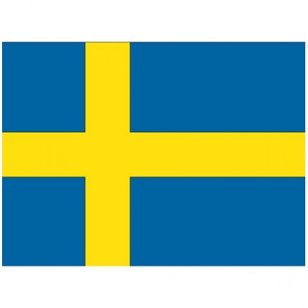 10x stuks Vlag Zweden stickers