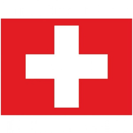 10x stuks Vlag Zwitserland stickers