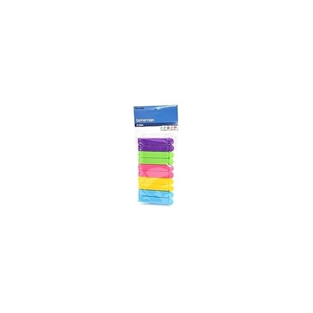 10x Vershoud knijpers in verschillende kleuren 8,5 cm