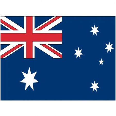 10x Vlag Australie stickers 10 cm 
