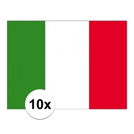 10x Flag Italy stickers