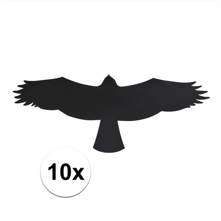 10x Bird buzzard window stickers 14 cm 