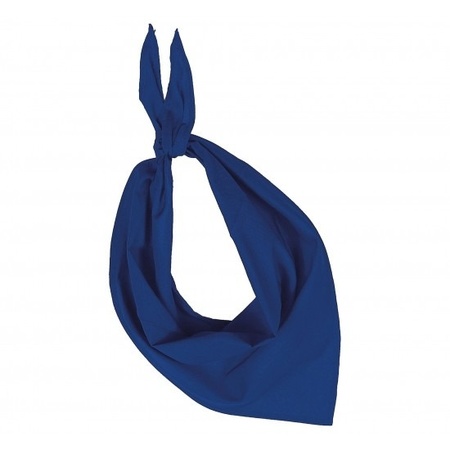 10x Colored handkerchief cobalt blue