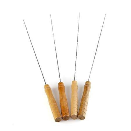 12x pieces Barbecue/bbq skewers 45 cm