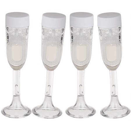 12x Bellenblaas champagne glas
