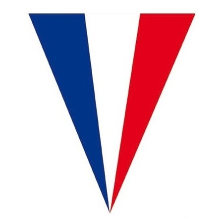 12x Frankrijk vlaggenlijnen 5 meter