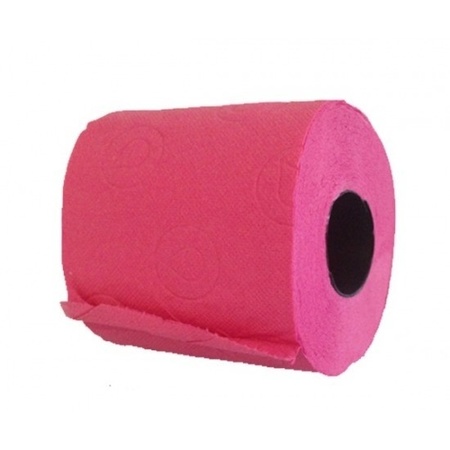 12x Fuchsia pink toilet paper roll 140 sheets