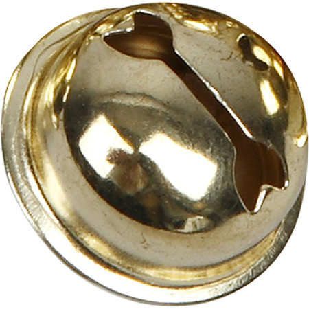 12x Gouden metalen belletjes 13-15-17 mm met oog hobby/knutsel benodigdheden