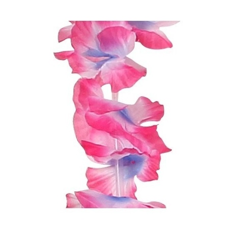 12x Hawaii kransen roze/paars 