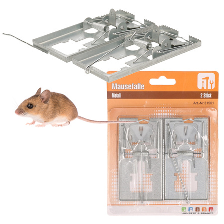 12x Mousetraps/clamps 10 cm pest control