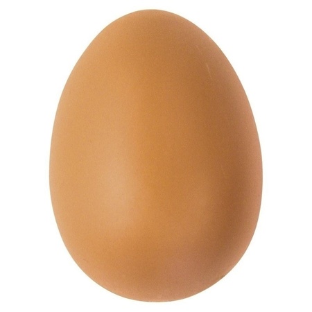 12x Plastic bruine eieren 6 cm