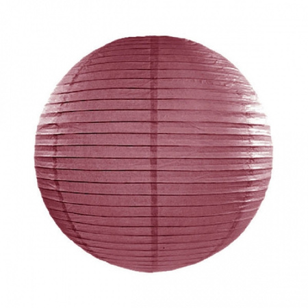 12x pieces luxurious round paper lanterns burgundy red 35 cm