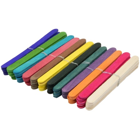 144x colored craft sticks