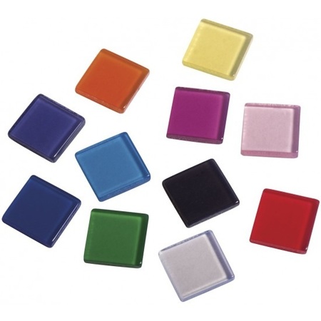 150 gram transparant acrylic mosaic stones colors