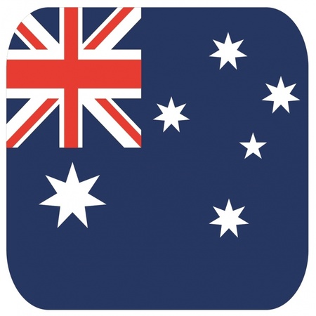 15x Bierviltjes Australische vlag vierkant