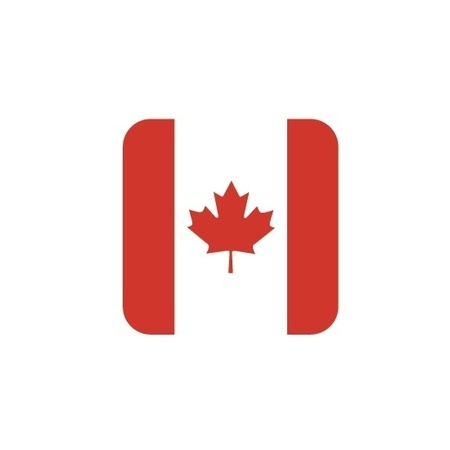 15x Bierviltjes Canadese vlag vierkant