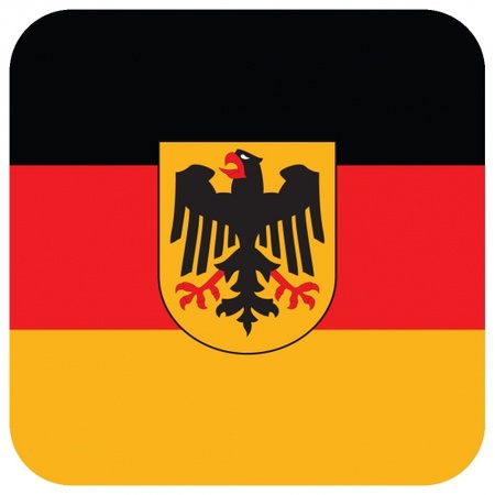15x Bierviltjes Duitse vlag vierkant