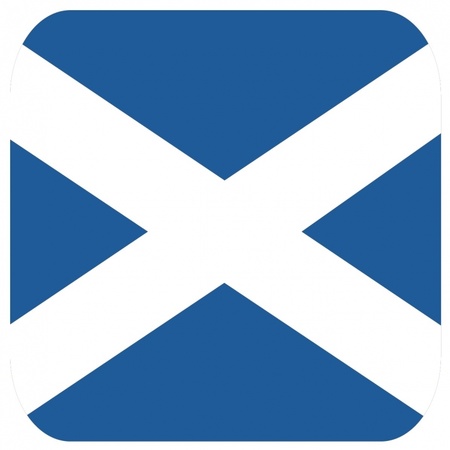 15x Bierviltjes Schotse vlag vierkant