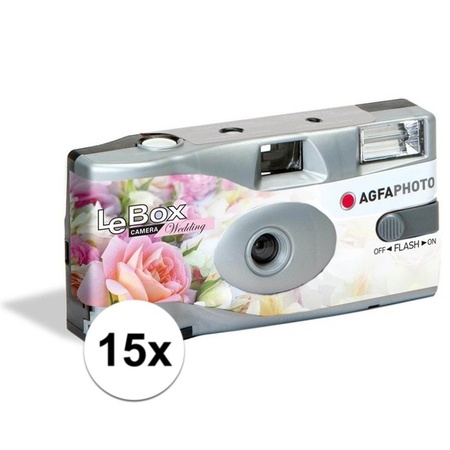 15x Wedding/bachelor disposable camera with flash