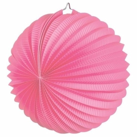 15x Lampionnen roze 22 cm