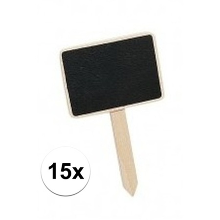 15x Mini memoboard on stick 7 cm