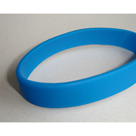 15x Siliconen armbandjes blauw