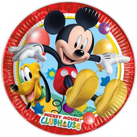16x Disney Mickey Mouse feest bordjes 
