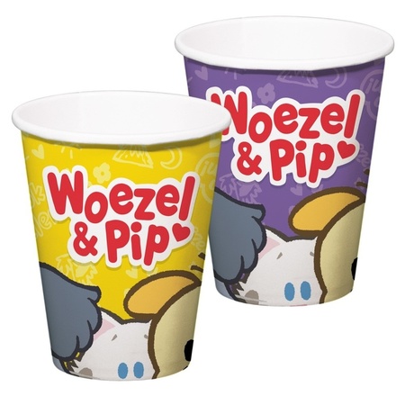 Woezel and Pip with mole cups 16 pieces