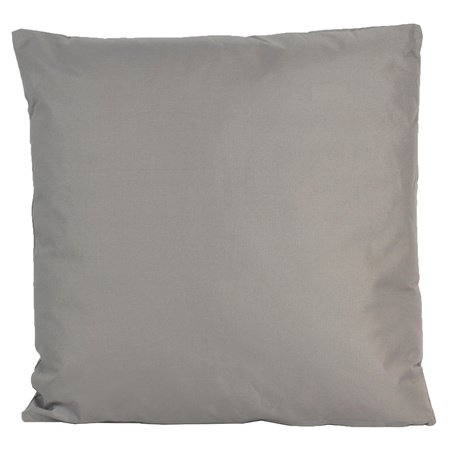 1x Bank/Sier kussens voor binnen en buiten in de kleur grijs 45 x 45 cm