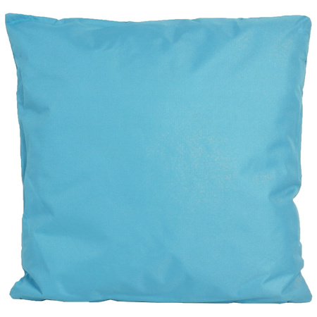 1x Pillows for garden/house in light blue 45 x 45 cm